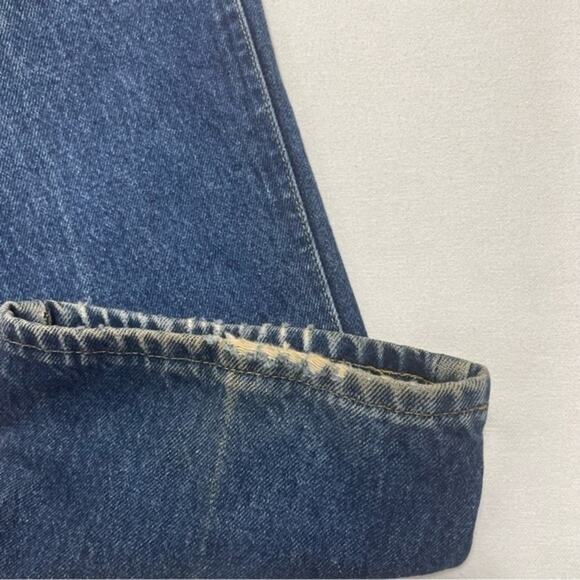 Vintage Lee Denim Blue Jeans medium wash distressed mens Size 36 x 30 - Picture 10 of 14